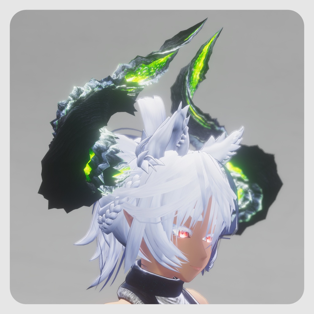 【DragonHornシリーズ】DragonHorn_B 緑閃の黒捩角【4パターン】