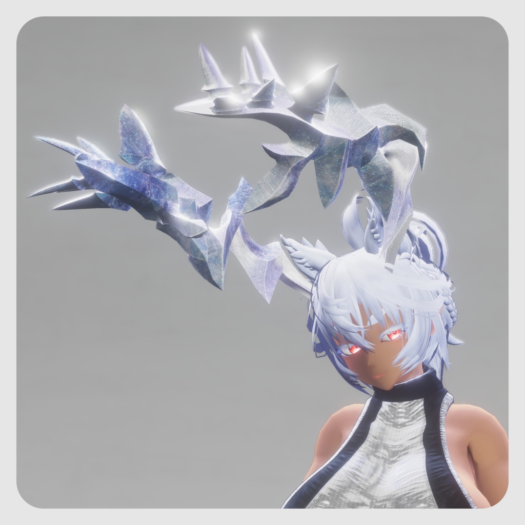 【DragonHornシリーズ】DragonHorn_C 薄氷の棘角【3パターン】