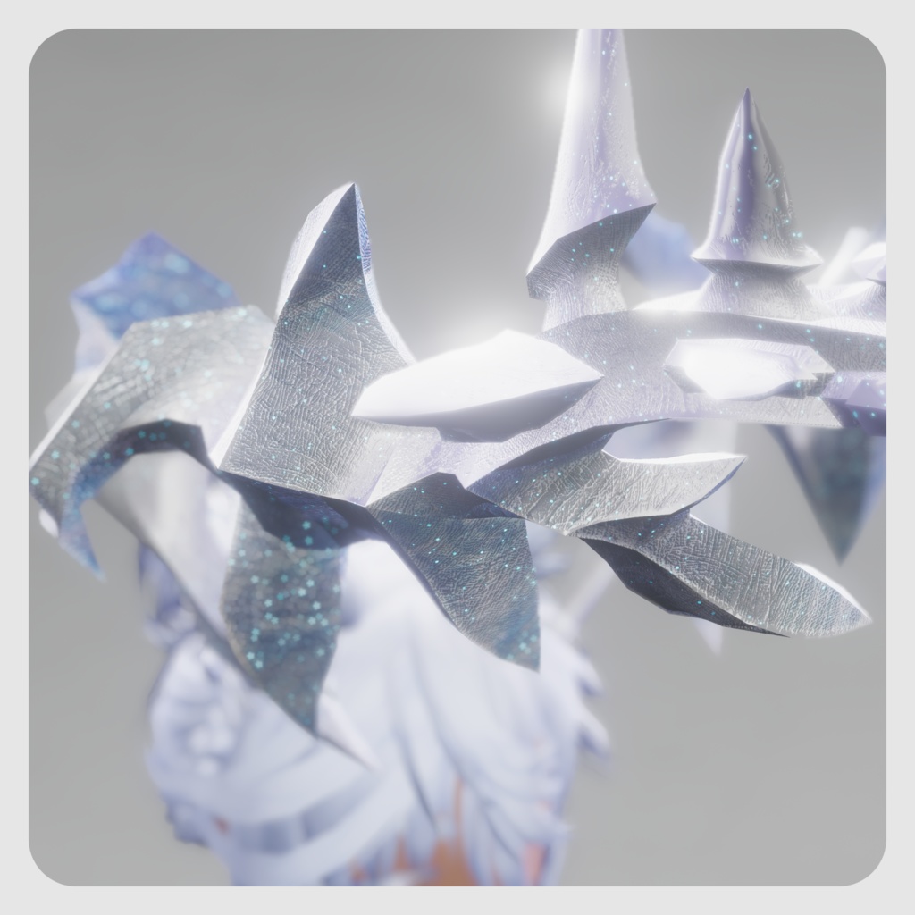 【DragonHornシリーズ】DragonHorn_C 薄氷の棘角【3パターン】