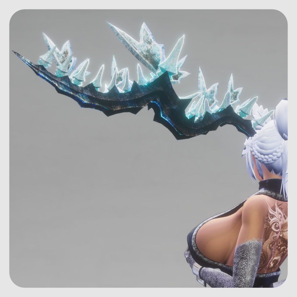 【DragonHornシリーズ】DragonHorn_E 黄玉の棘角【自由に変形】