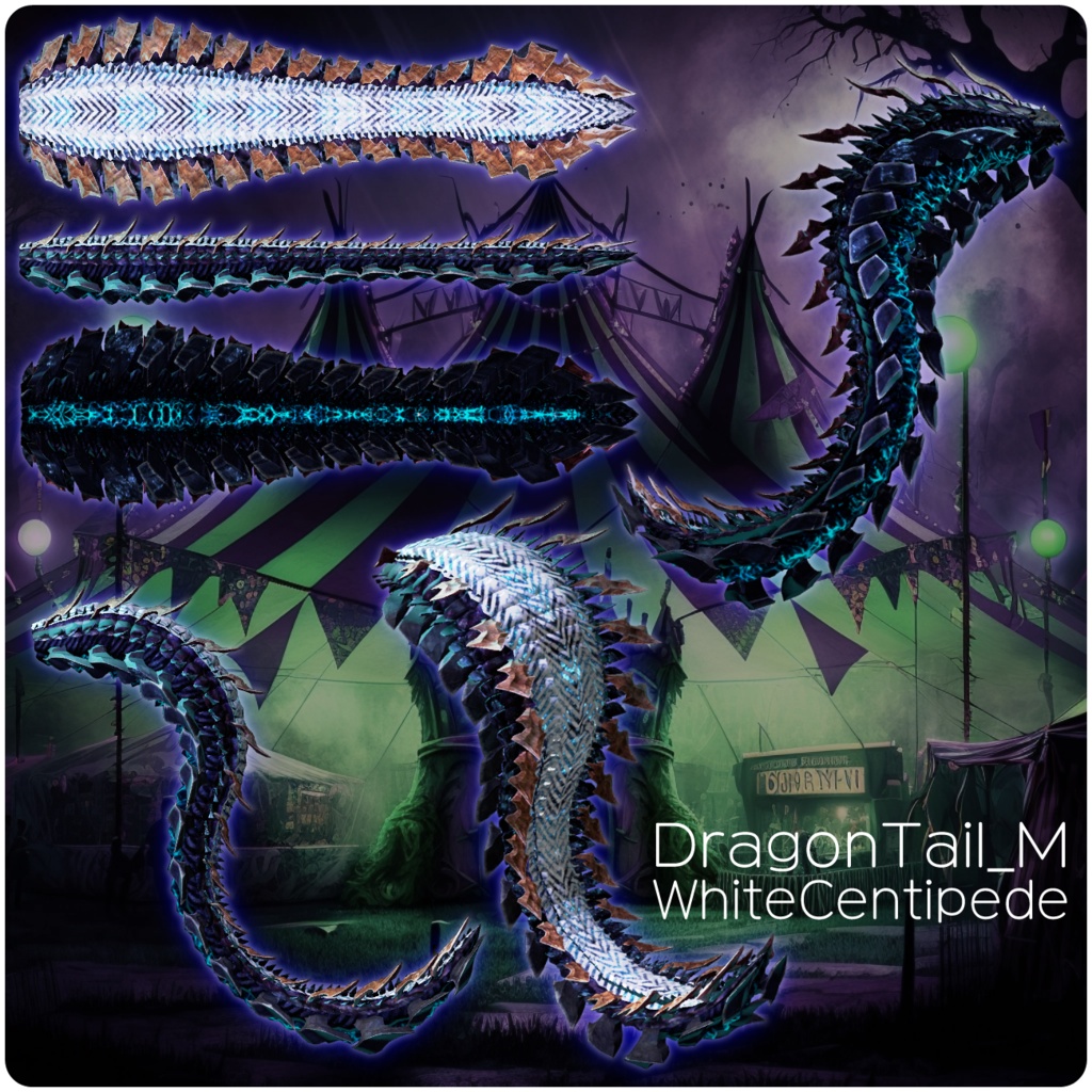 【DragonTailシリーズ】DragonTail_M【3Dモデル衣装・装飾品】