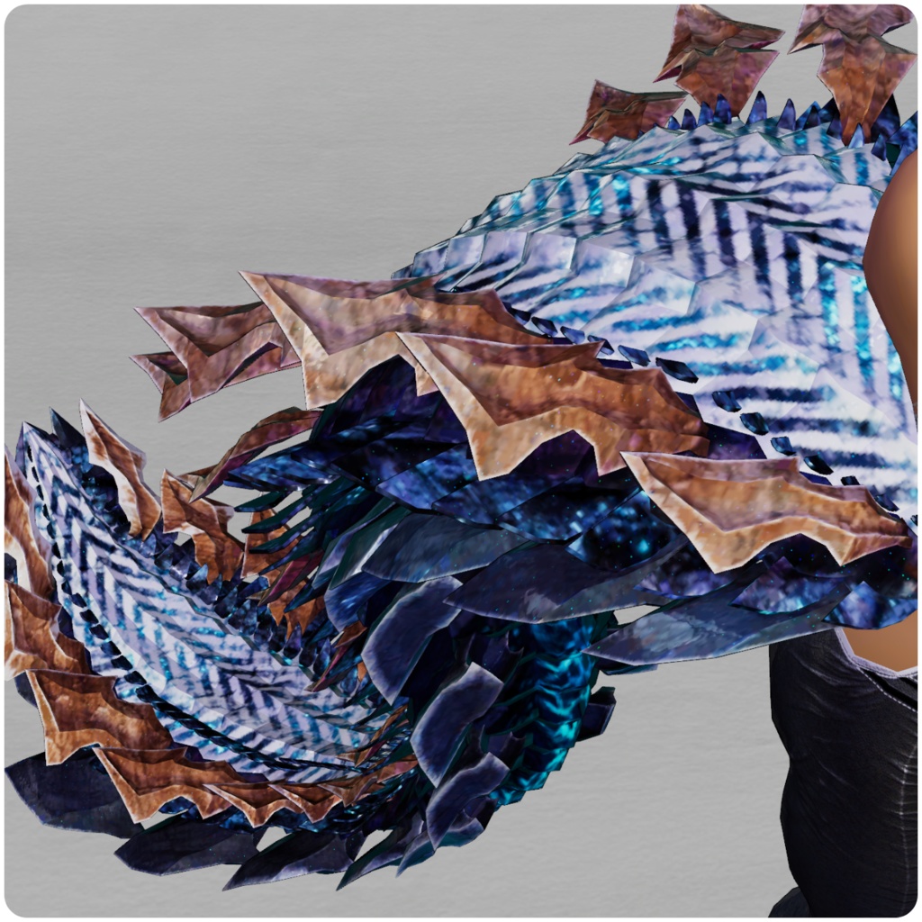 【DragonTailシリーズ】DragonTail_M【3Dモデル衣装・装飾品】