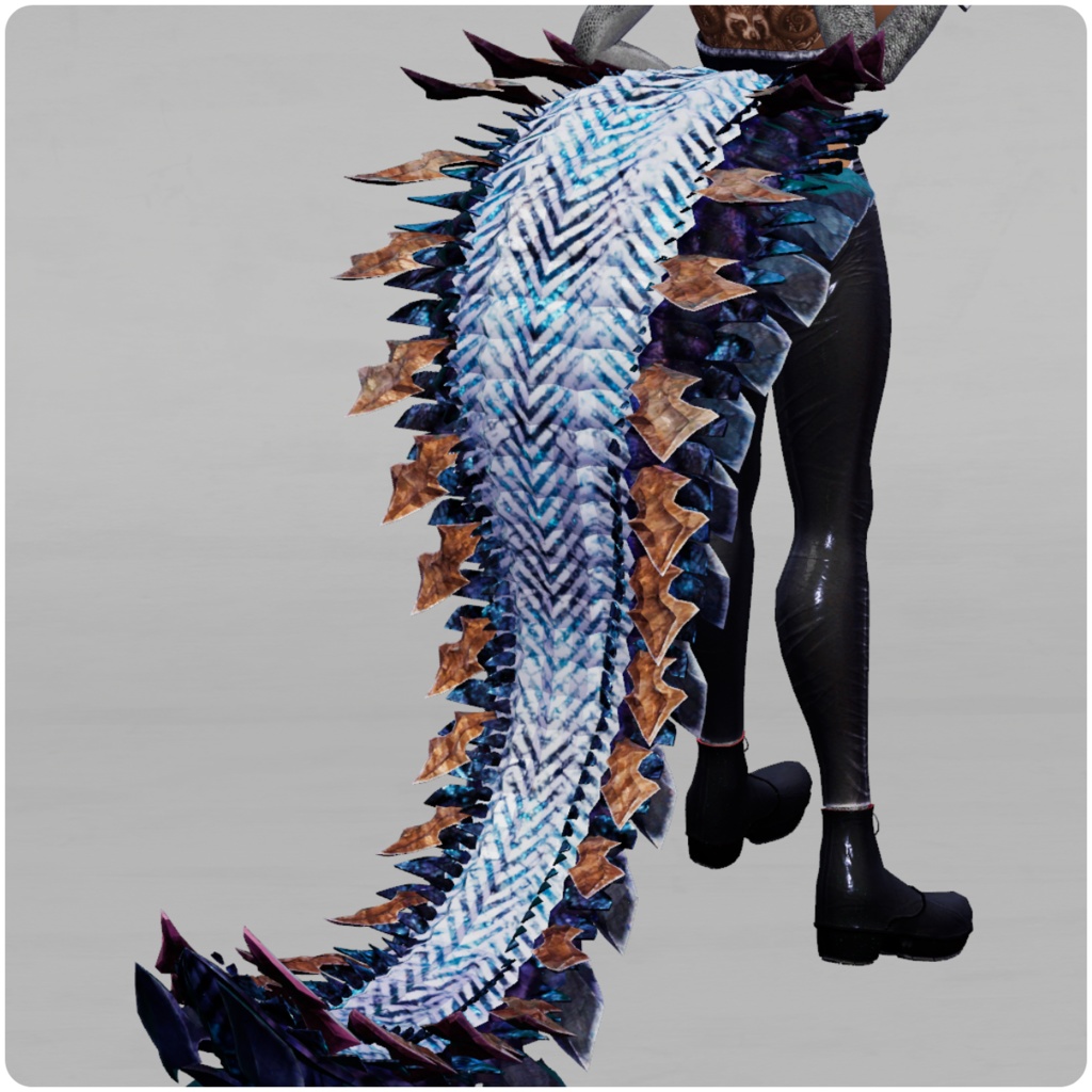 【DragonTailシリーズ】DragonTail_M【3Dモデル衣装・装飾品】