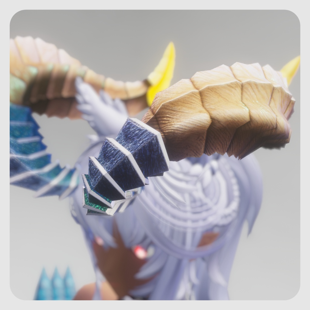 【DragonHornシリーズ】DragonHorn_H 青龍の飾角【1パターン】