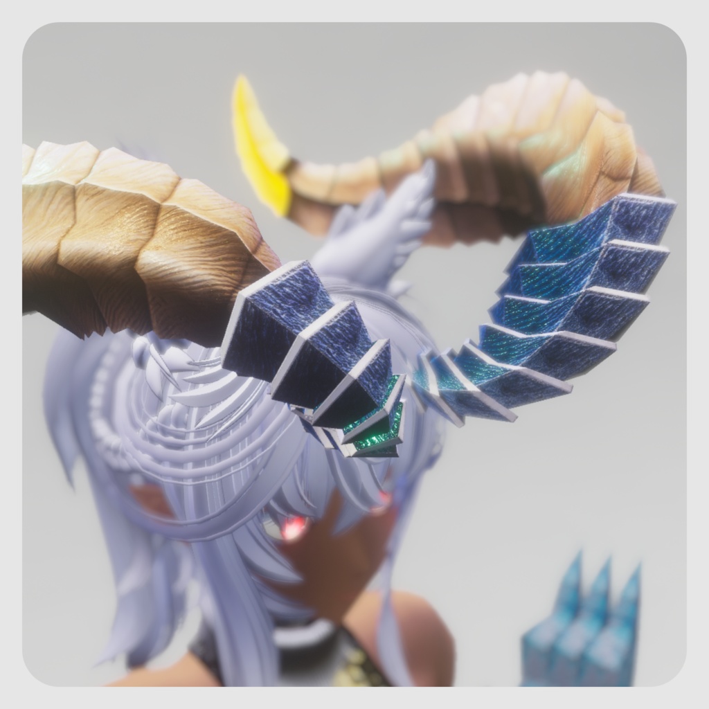 【DragonHornシリーズ】DragonHorn_H 青龍の飾角【1パターン】