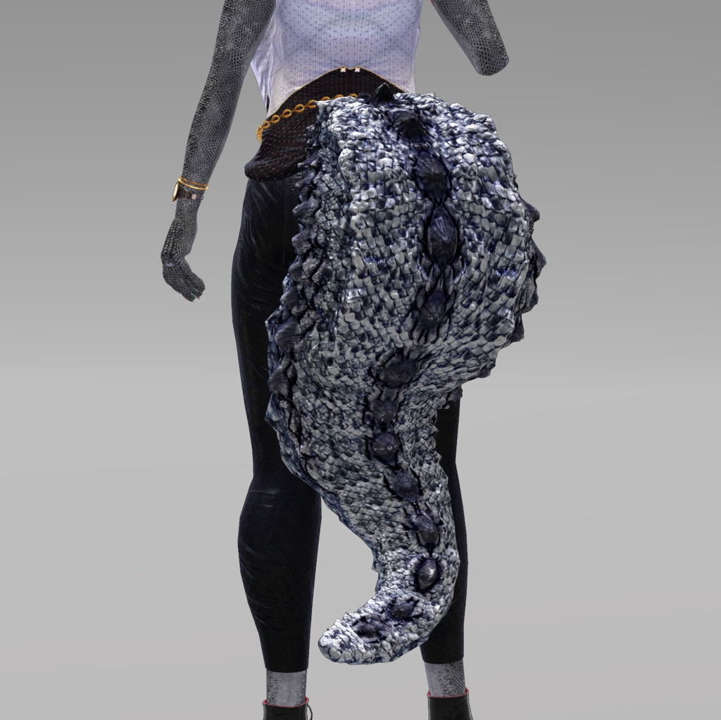 【DragonTailシリーズ】DragonTail_N【3Dモデル衣装・装飾品】