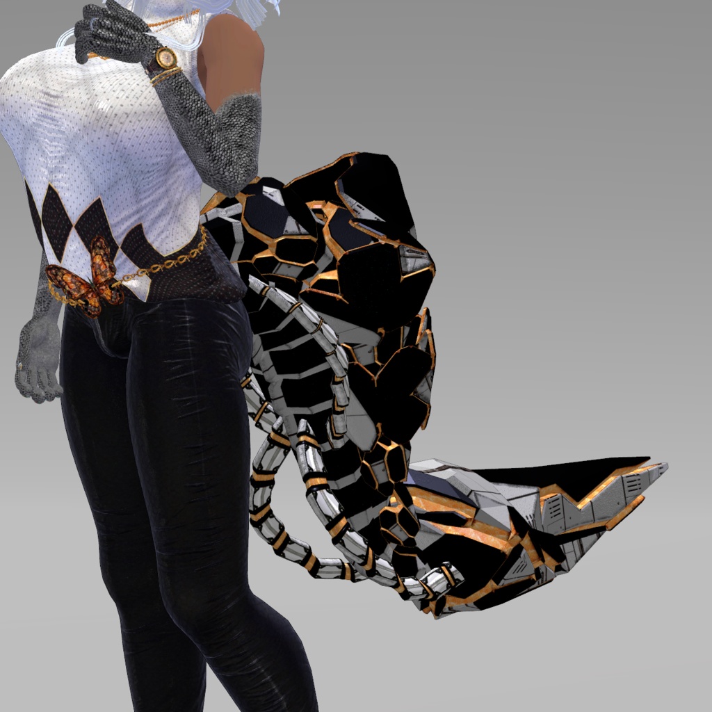 【DragonTailシリーズ】DragonTail_O【3Dモデル衣装・装飾品】