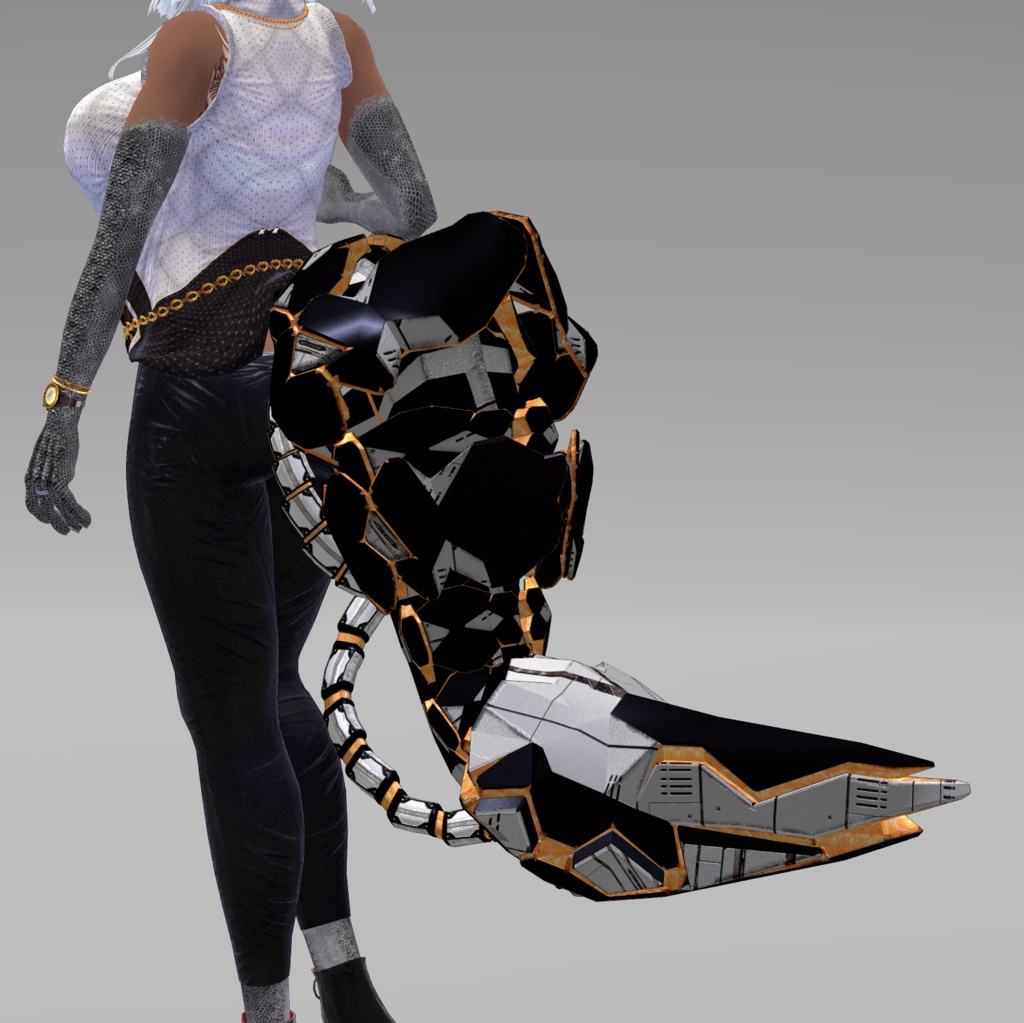 【DragonTailシリーズ】DragonTail_O【3Dモデル衣装・装飾品】