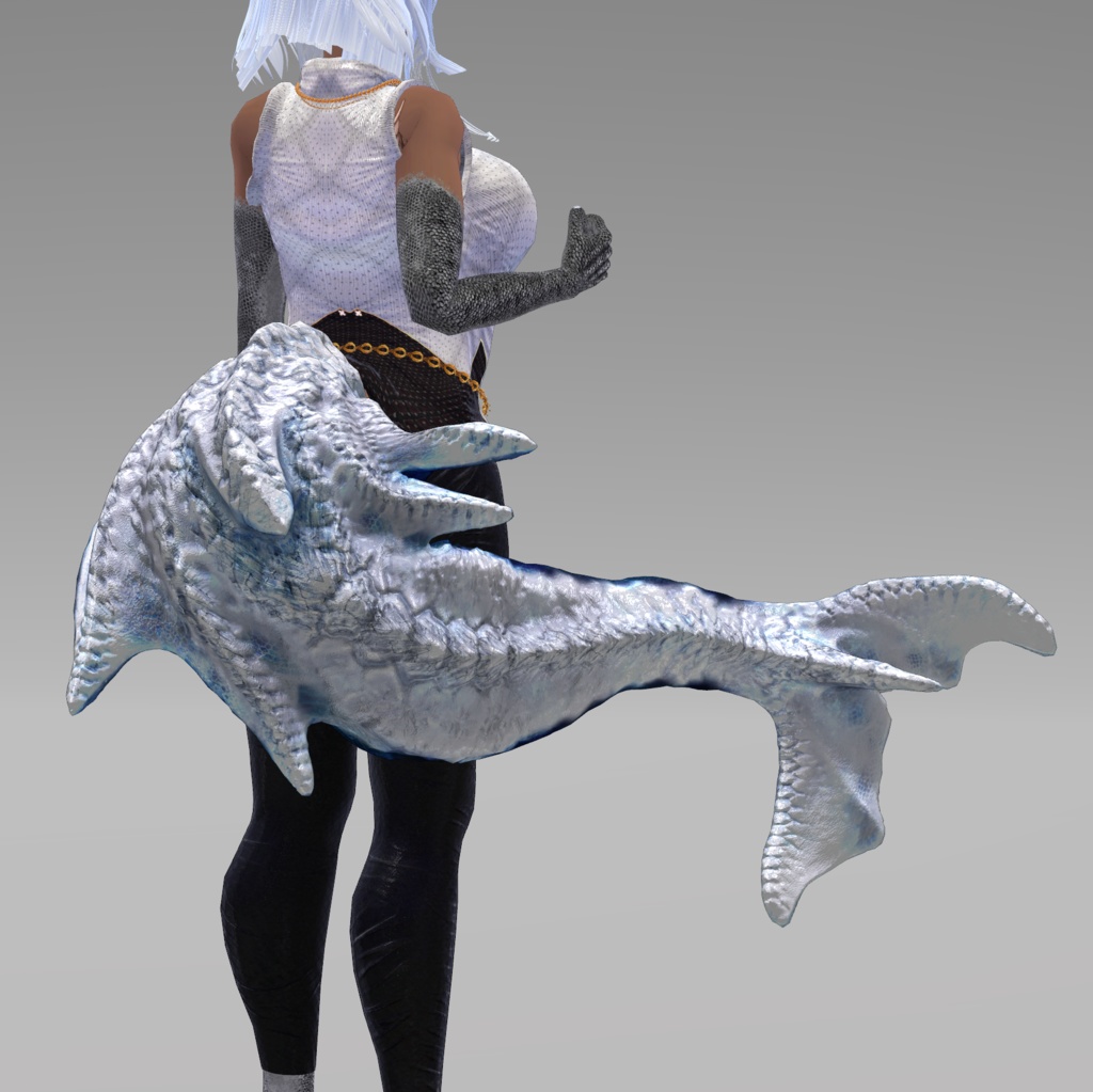 【DragonTailシリーズ】DragonTail_Q【3Dモデル衣装・装飾品】