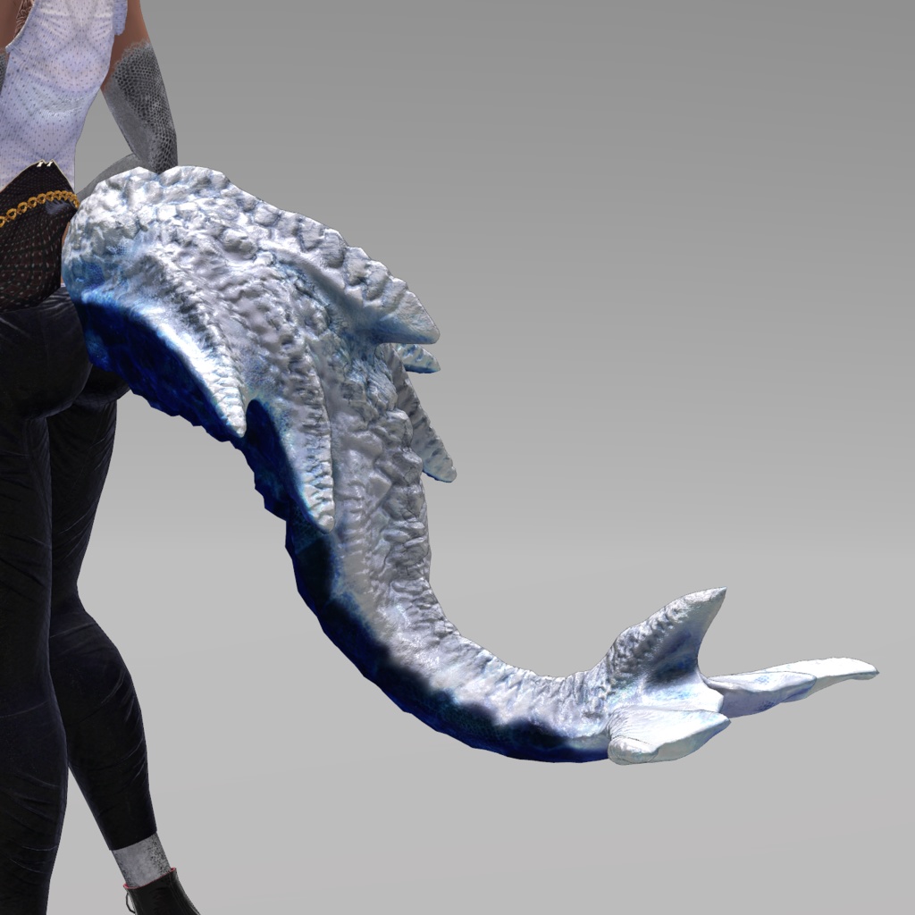 【DragonTailシリーズ】DragonTail_Q【3Dモデル衣装・装飾品】
