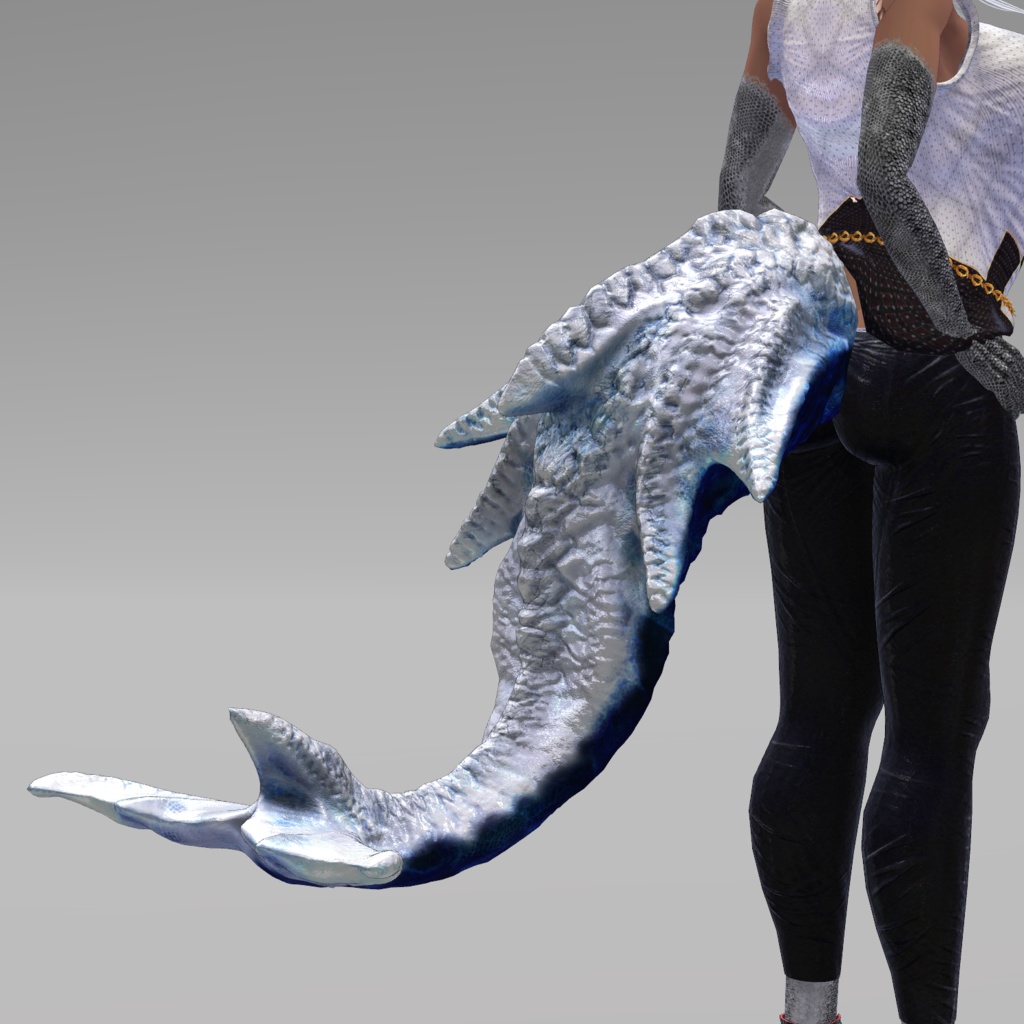 【DragonTailシリーズ】DragonTail_Q【3Dモデル衣装・装飾品】