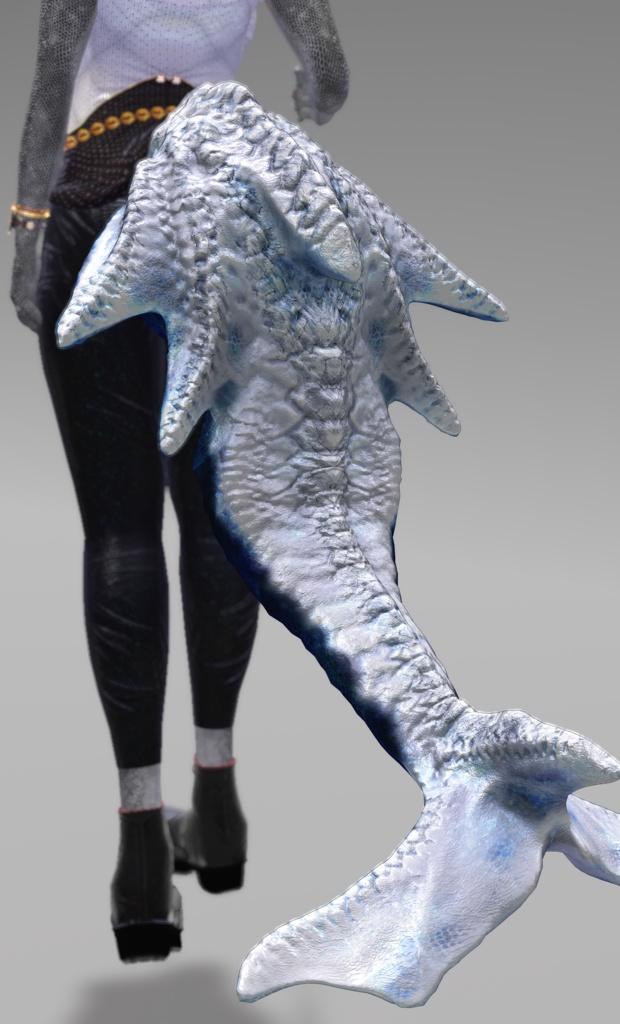 【DragonTailシリーズ】DragonTail_Q【3Dモデル衣装・装飾品】