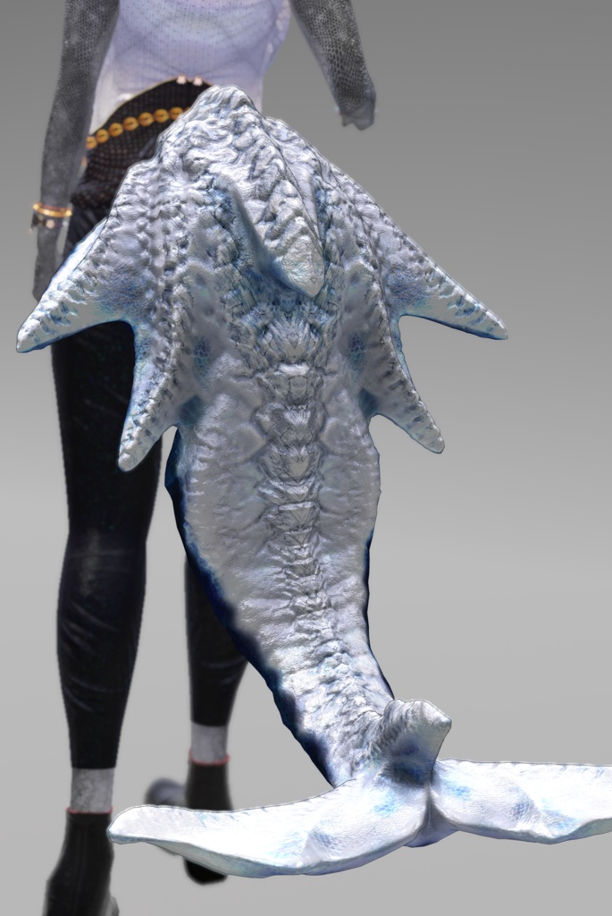 【DragonTailシリーズ】DragonTail_Q【3Dモデル衣装・装飾品】