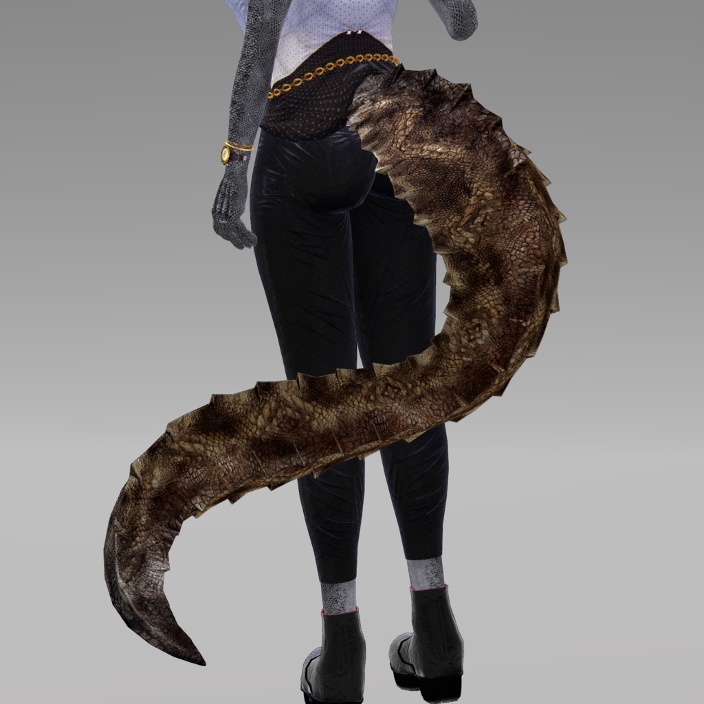 【DragonTailシリーズ】DragonTail_R【3Dモデル衣装・装飾品】