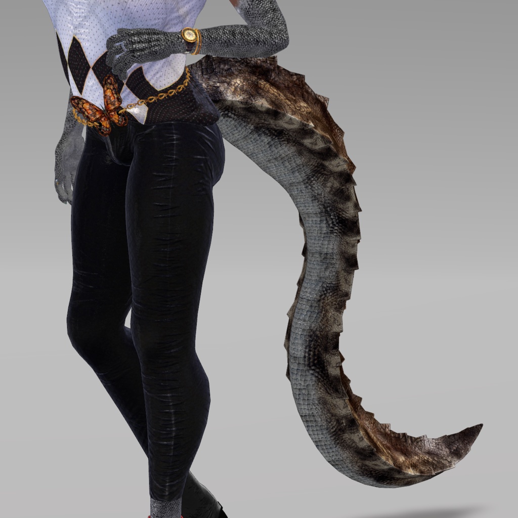 【DragonTailシリーズ】DragonTail_R【3Dモデル衣装・装飾品】