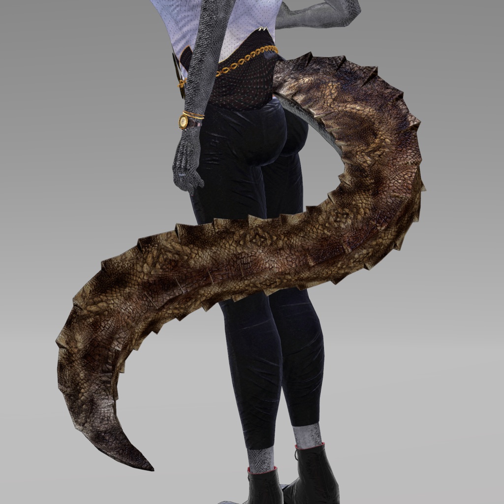 【DragonTailシリーズ】DragonTail_R【3Dモデル衣装・装飾品】