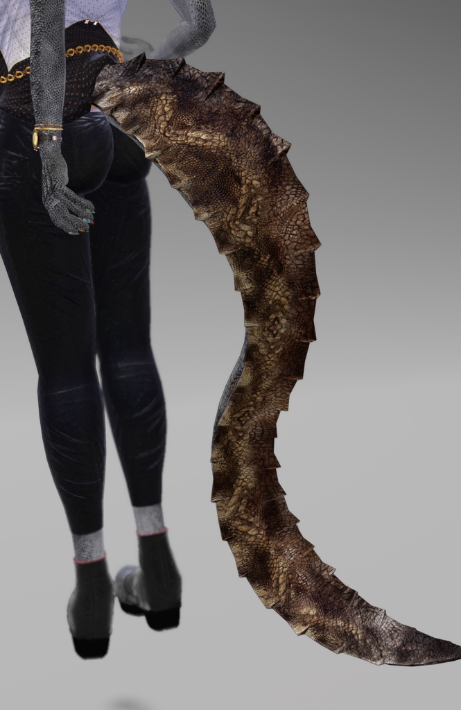 【DragonTailシリーズ】DragonTail_R【3Dモデル衣装・装飾品】