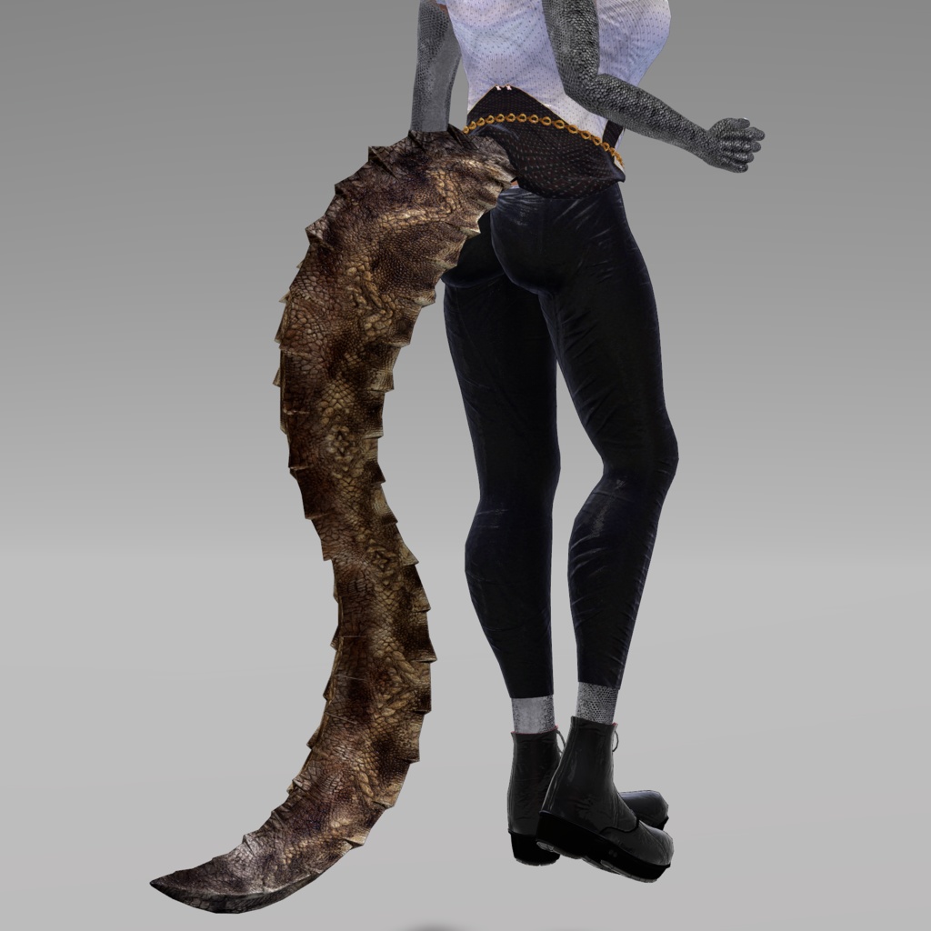 【DragonTailシリーズ】DragonTail_R【3Dモデル衣装・装飾品】