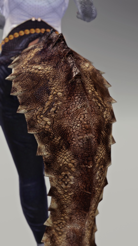 【DragonTailシリーズ】DragonTail_R【3Dモデル衣装・装飾品】