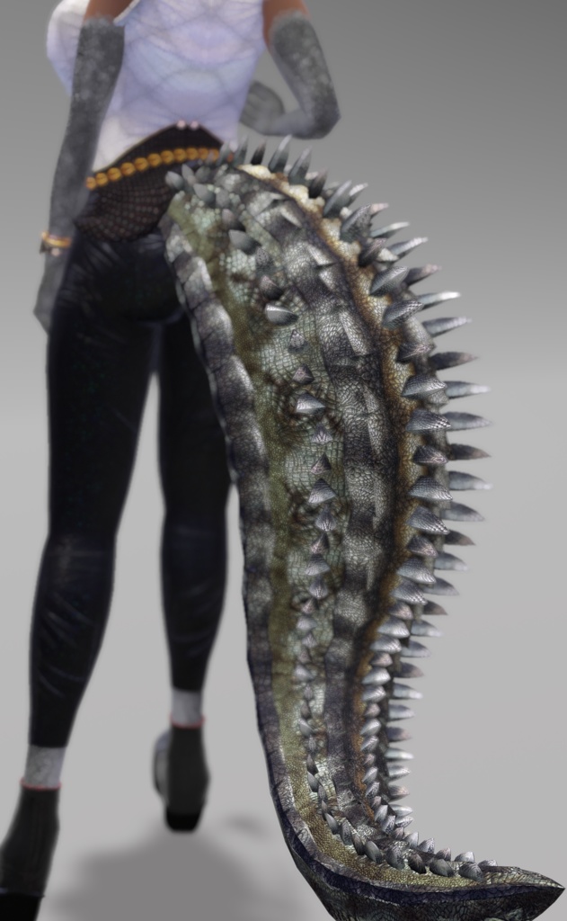 【DragonTailシリーズ】DragonTail_S【3Dモデル衣装・装飾品】