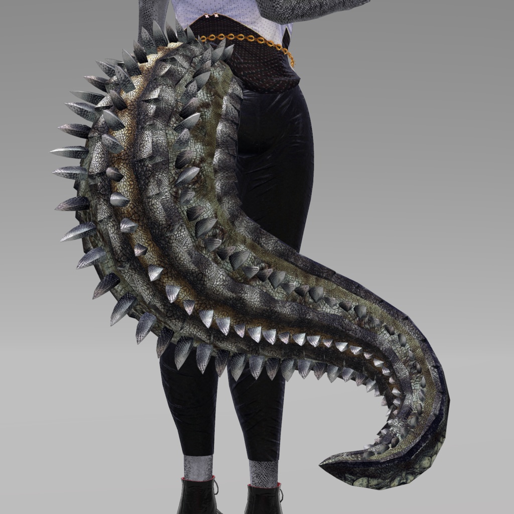 【DragonTailシリーズ】DragonTail_S【3Dモデル衣装・装飾品】