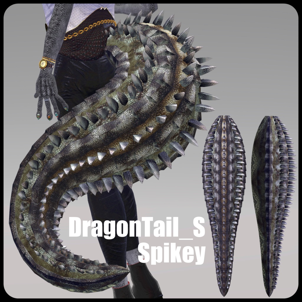 【DragonTailシリーズ】DragonTail_S【3Dモデル衣装・装飾品】