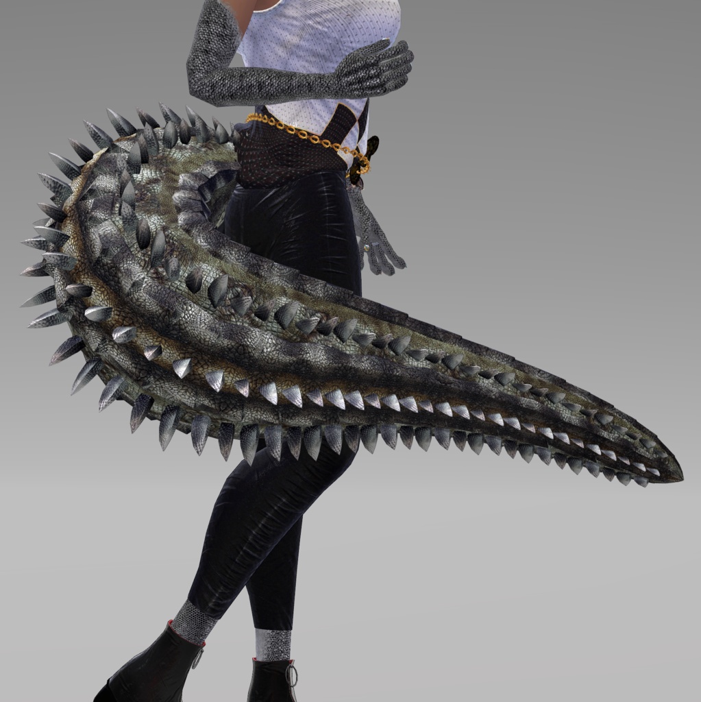 【DragonTailシリーズ】DragonTail_S【3Dモデル衣装・装飾品】