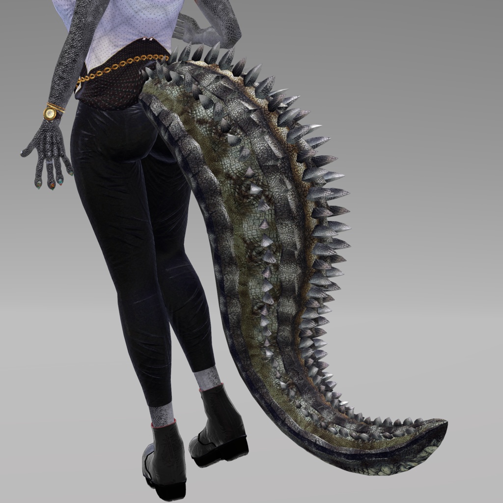 【DragonTailシリーズ】DragonTail_S【3Dモデル衣装・装飾品】