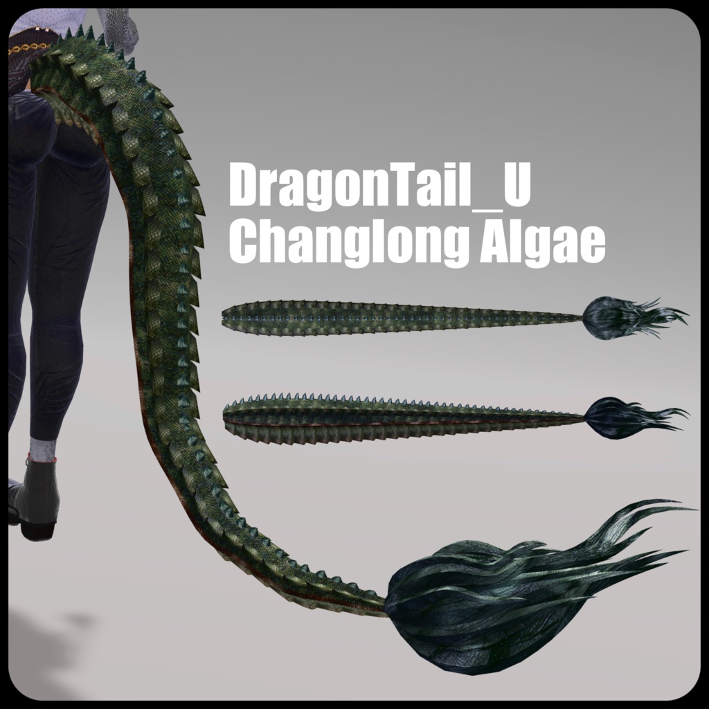 【DragonTailシリーズ】DragonTail_U【3Dモデル衣装・装飾品】