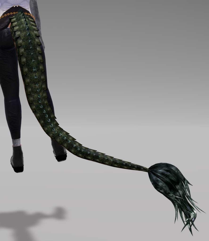 【DragonTailシリーズ】DragonTail_U【3Dモデル衣装・装飾品】