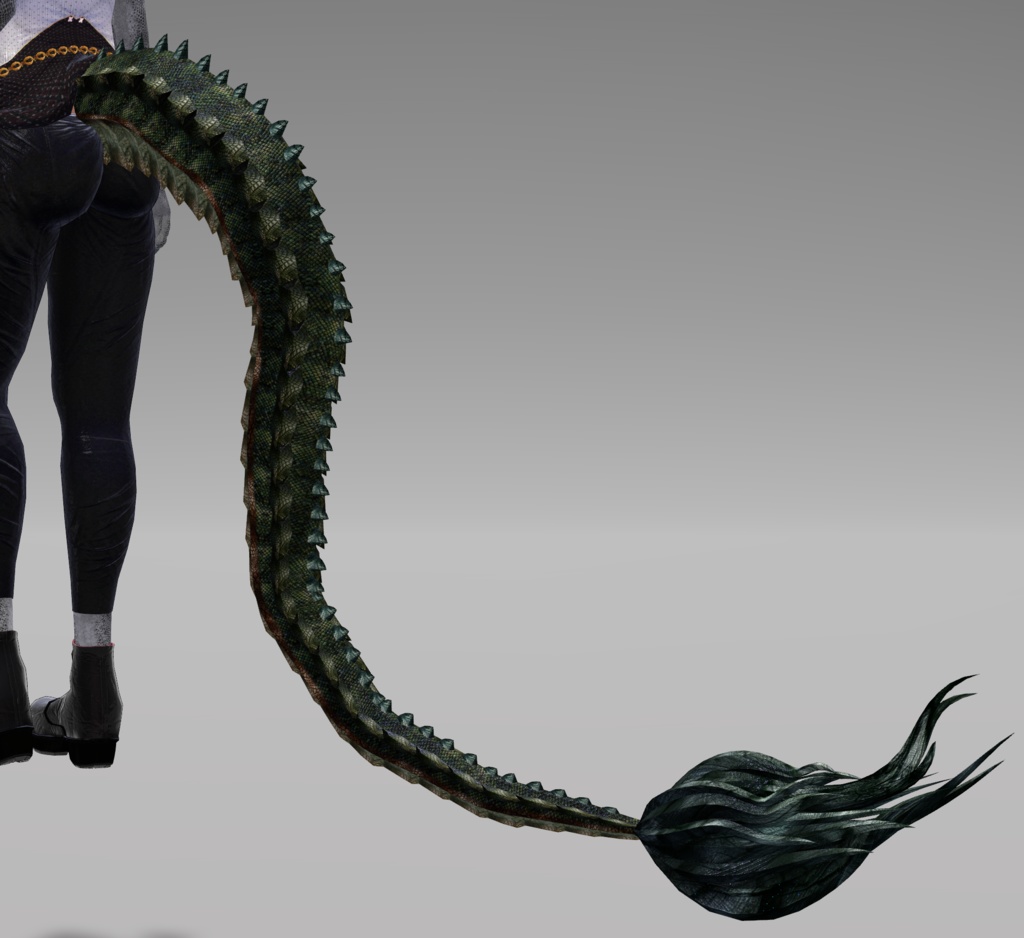 【DragonTailシリーズ】DragonTail_U【3Dモデル衣装・装飾品】