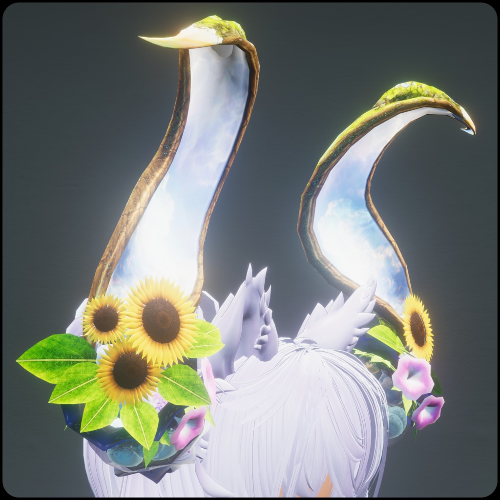 【夏季アイテム】DragonSummerSet_夏龍【3Dモデル衣装・装飾品】