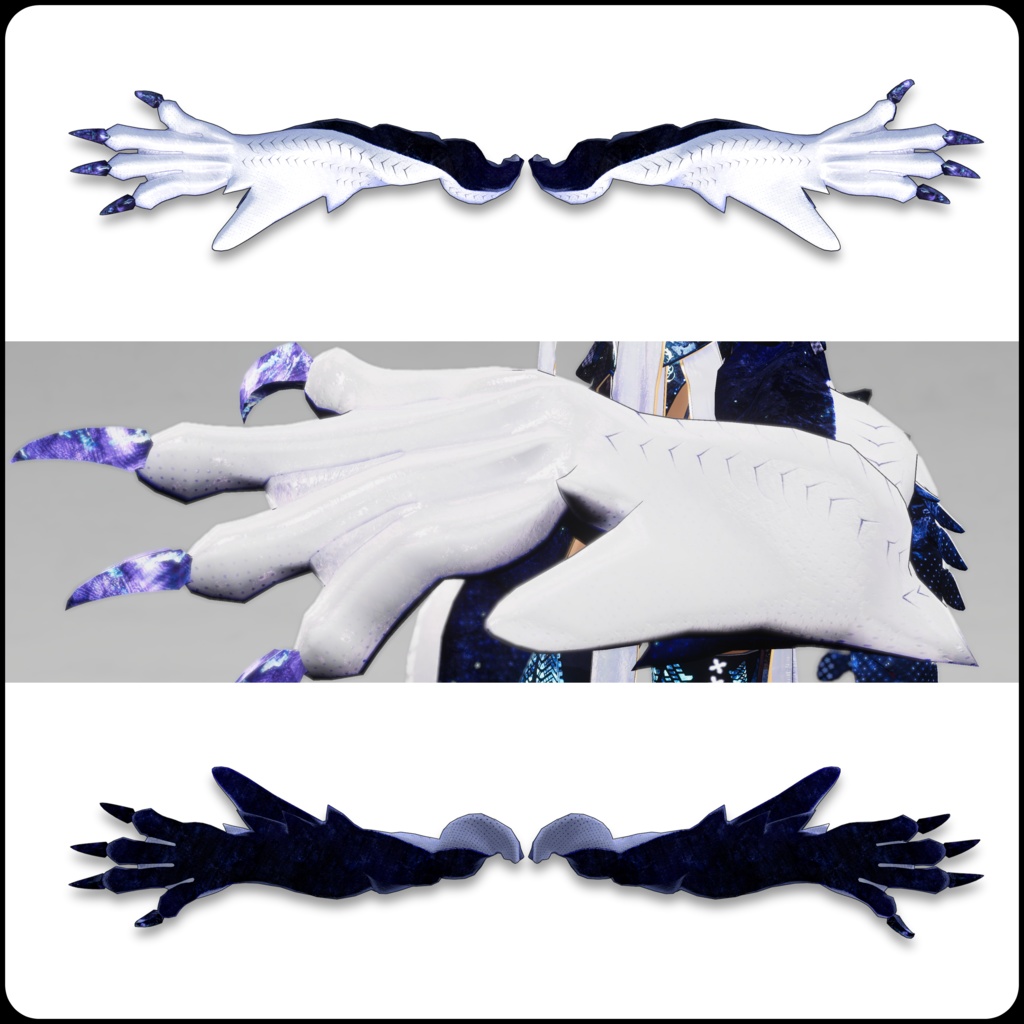 【DragonWingシリーズ】DragonWing_H【3Dモデル衣装・装飾品】