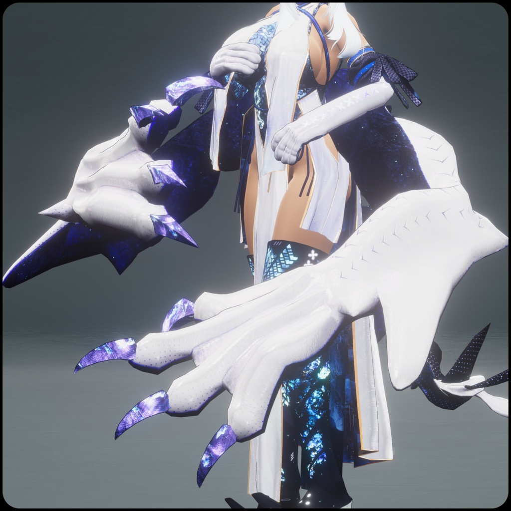 【DragonWingシリーズ】DragonWing_H【3Dモデル衣装・装飾品】