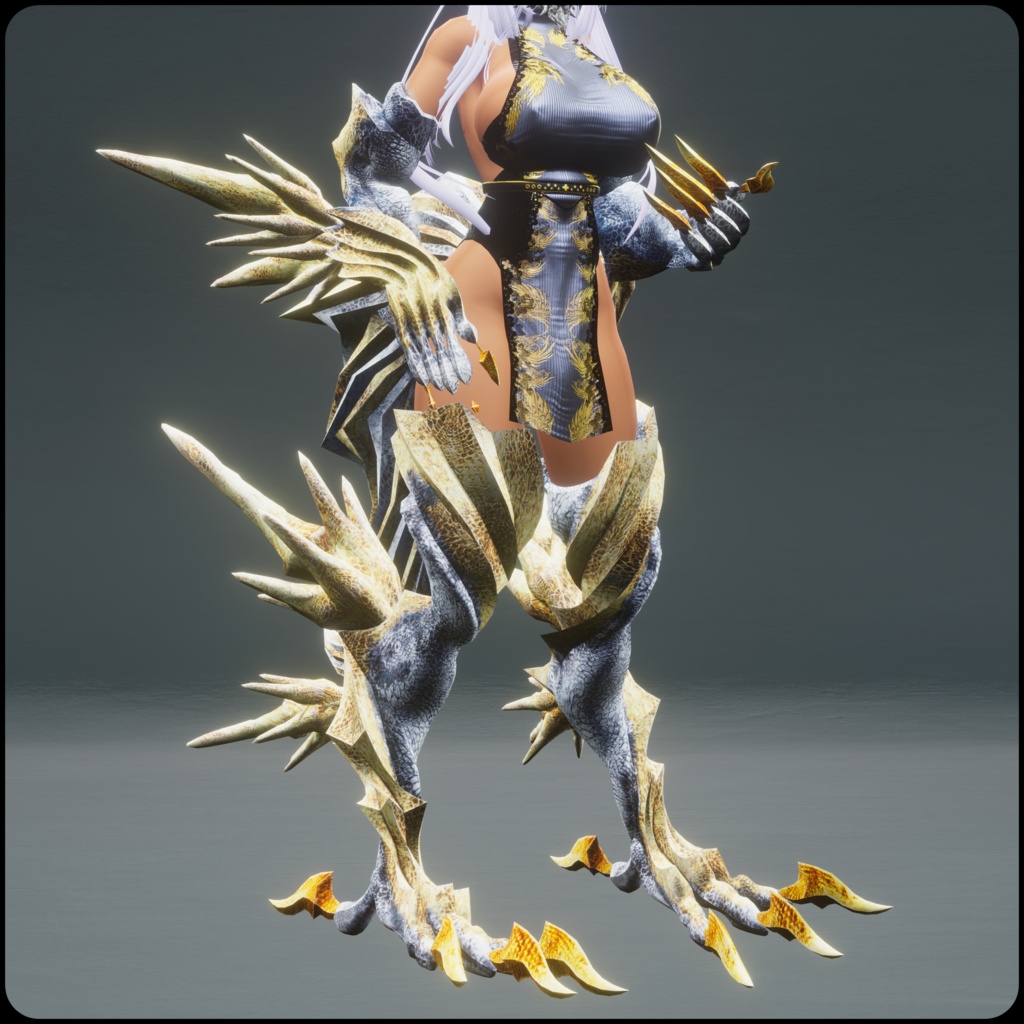 【DragonARMシリーズ】C_白龍ARM+DragonTail_W【セット・別売りあります】