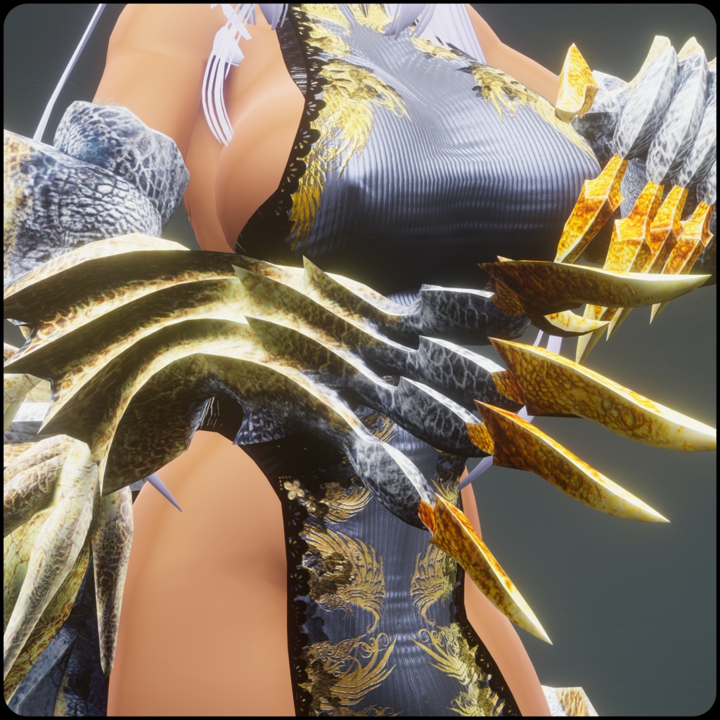 【DragonARMシリーズ】C_白龍ARM+DragonTail_W【セット・別売りあります】