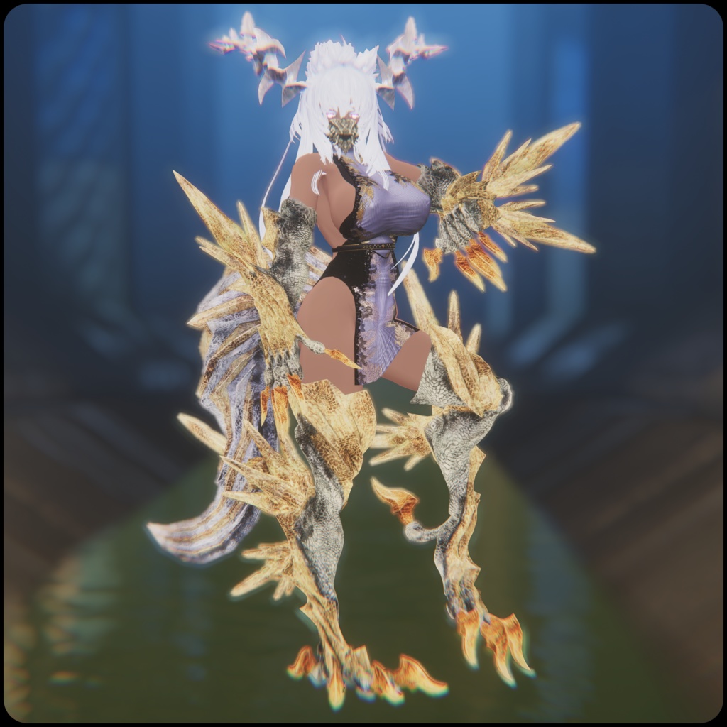 【DragonARMシリーズ】C_白龍ARM+DragonTail_W【セット・別売りあります】