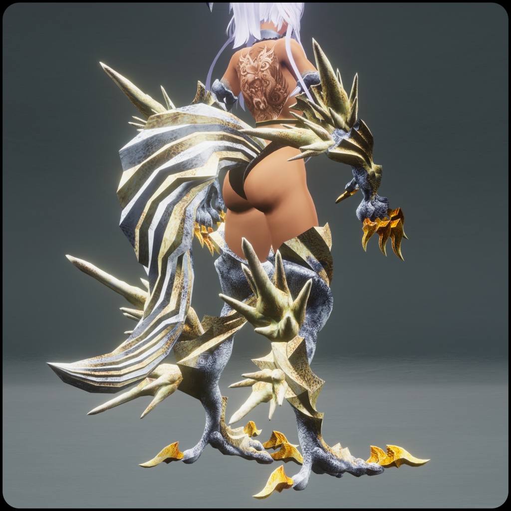 【DragonARMシリーズ】C_白龍ARM+DragonTail_W【セット・別売りあります】