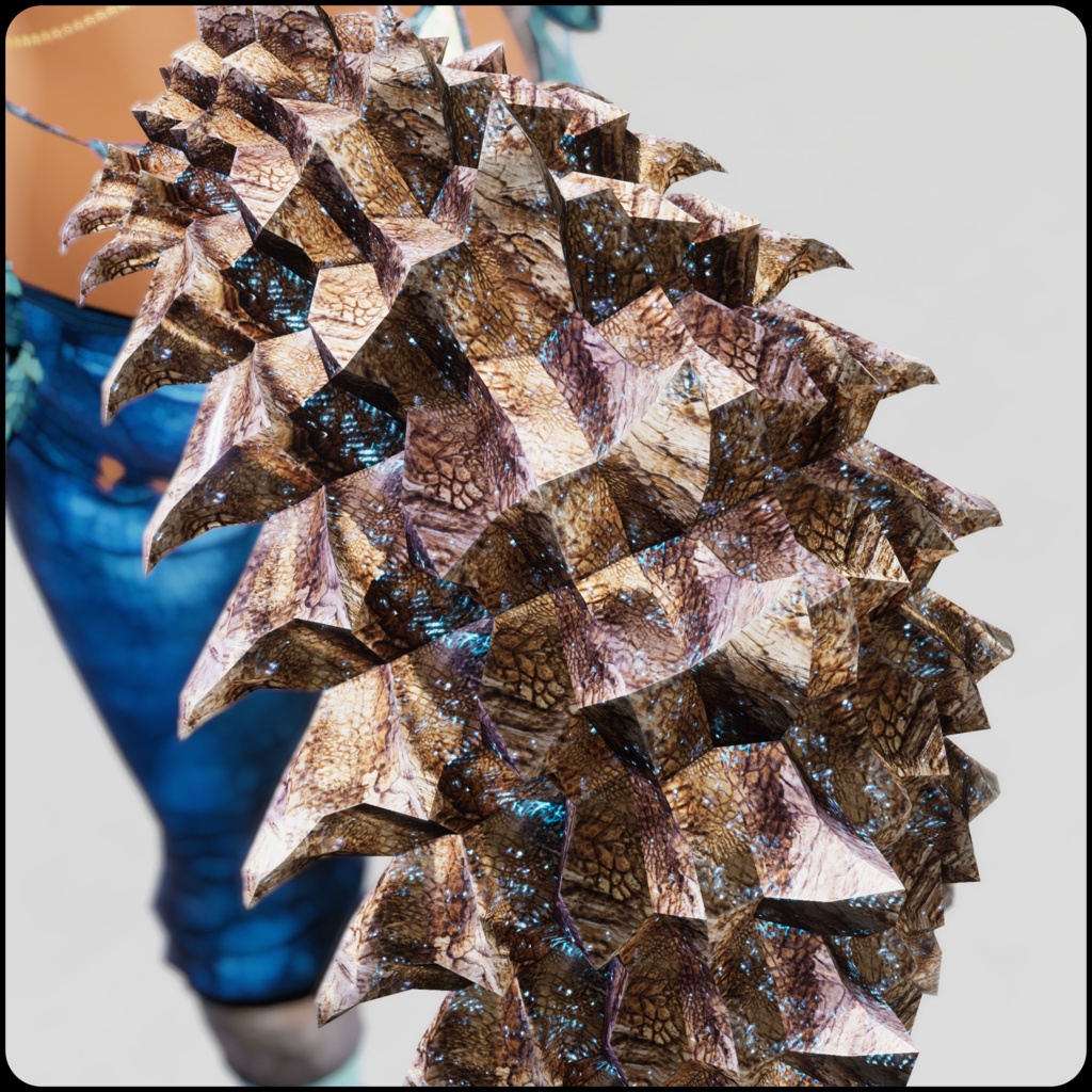 【DragonTailシリーズ】DragonTail_X【3Dモデル衣装・装飾品】