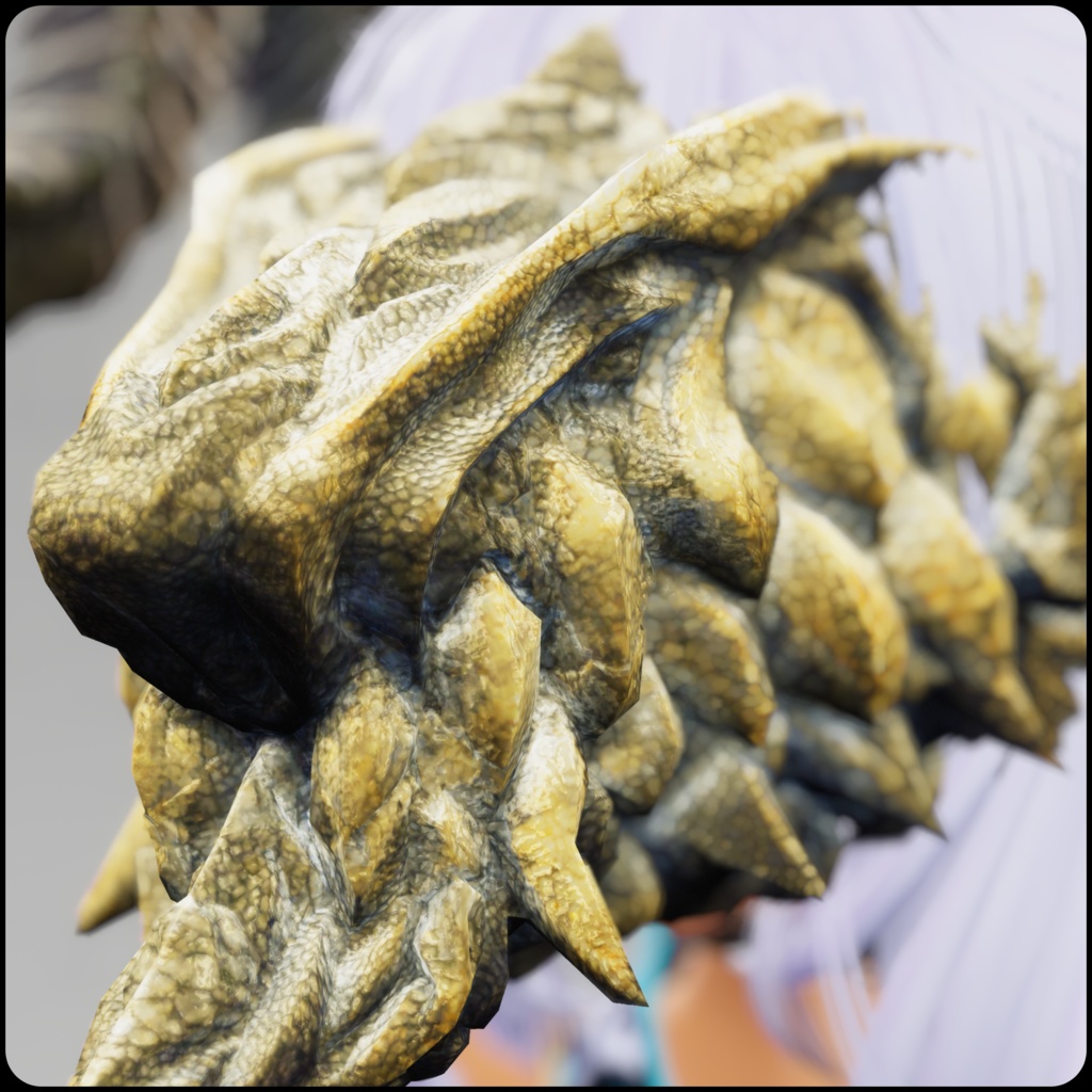 DragonFace_A【3Dモデル衣装・装飾品】