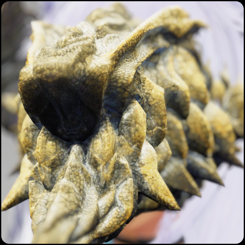 DragonFace_A【3Dモデル衣装・装飾品】