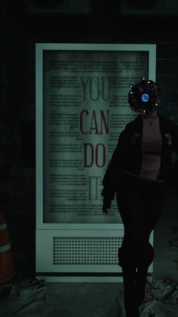 メカヘッドパーツ「NovaVultus」【3Dモデル衣装・装飾品】