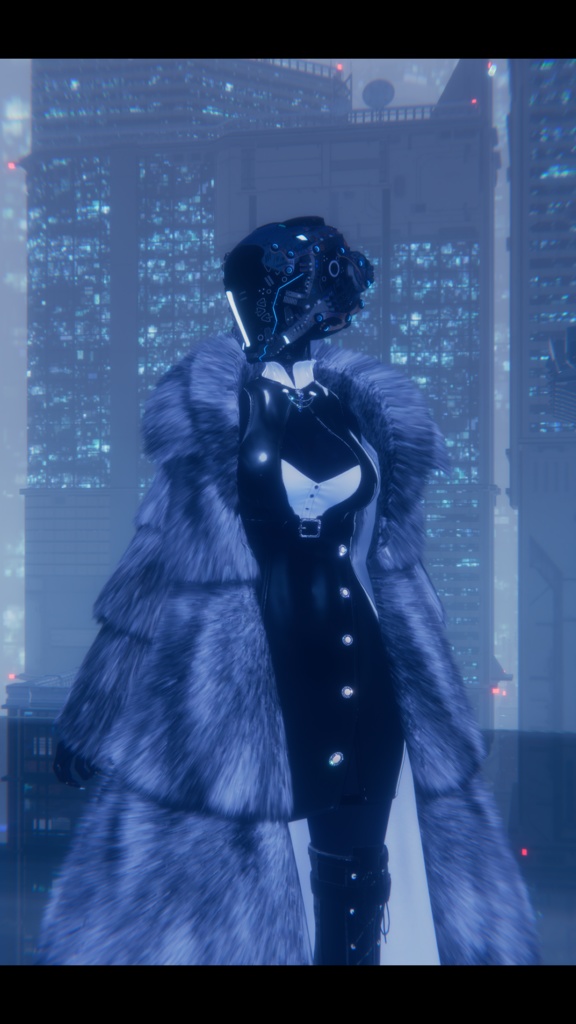 メカヘッドパーツ「NovaVultus」【3Dモデル衣装・装飾品】