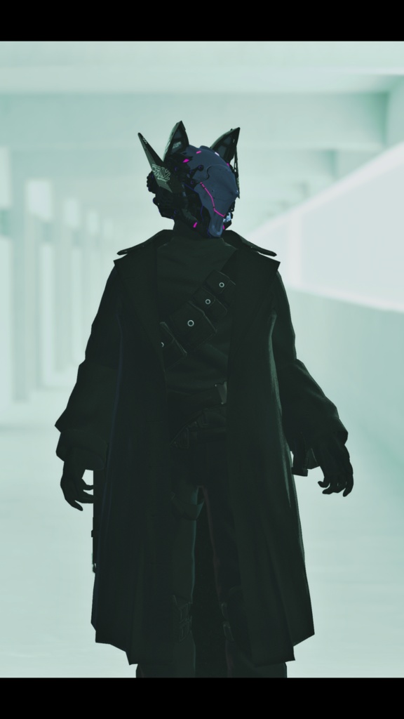 メカヘッドパーツ「NovaVultus」【3Dモデル衣装・装飾品】