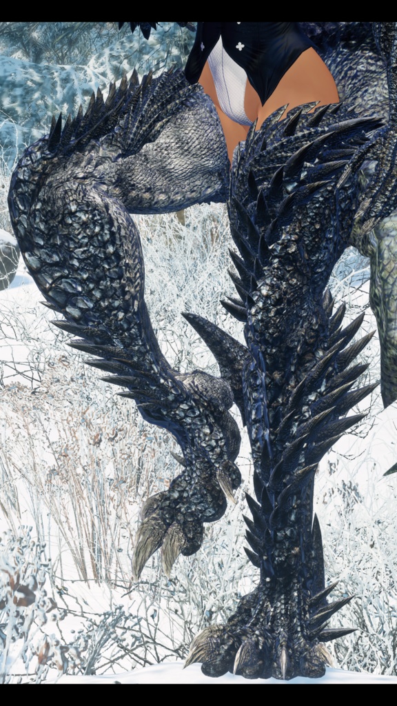 【DragonARMシリーズ】D_黒龍ARM【3Dモデル衣装・装飾品】