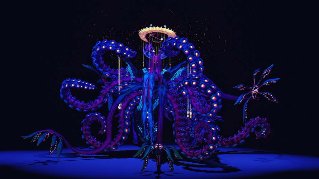 【DragonPartsセット】DeepSeaDragonSet『深海邪神』【3Dモデル衣装・装飾品】