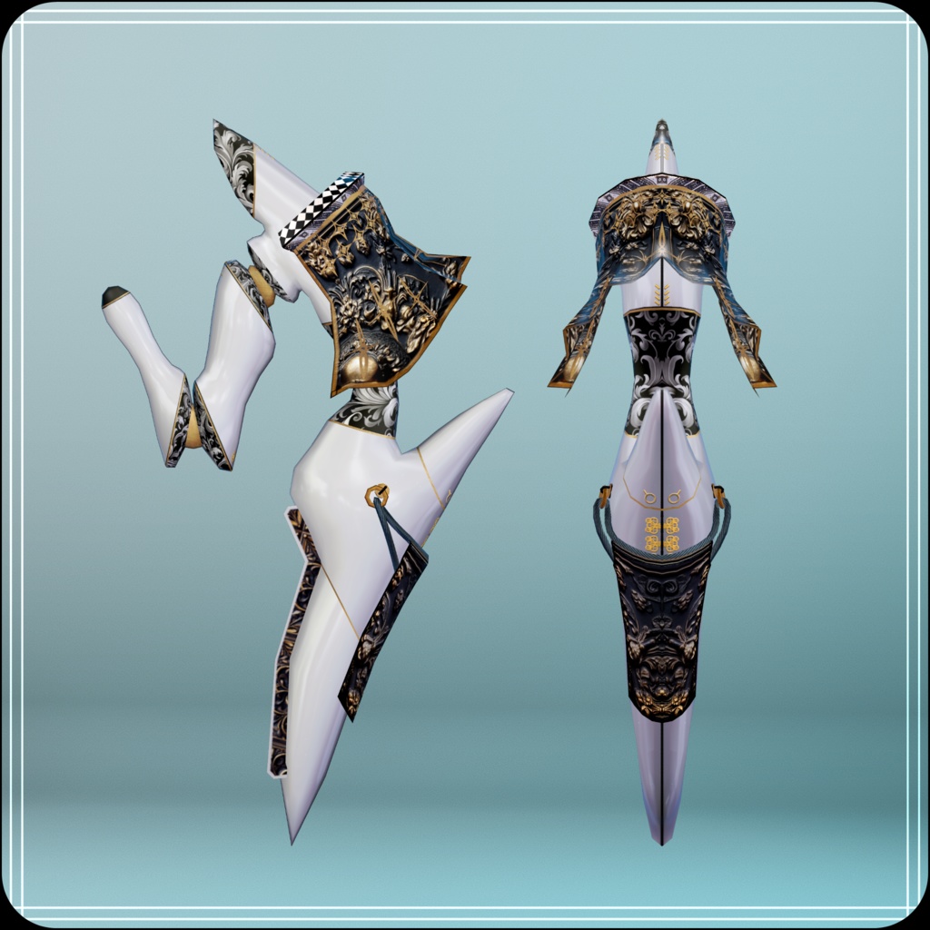 【DragonWingシリーズ】DragonWing_O【3Dモデル衣装・装飾品】