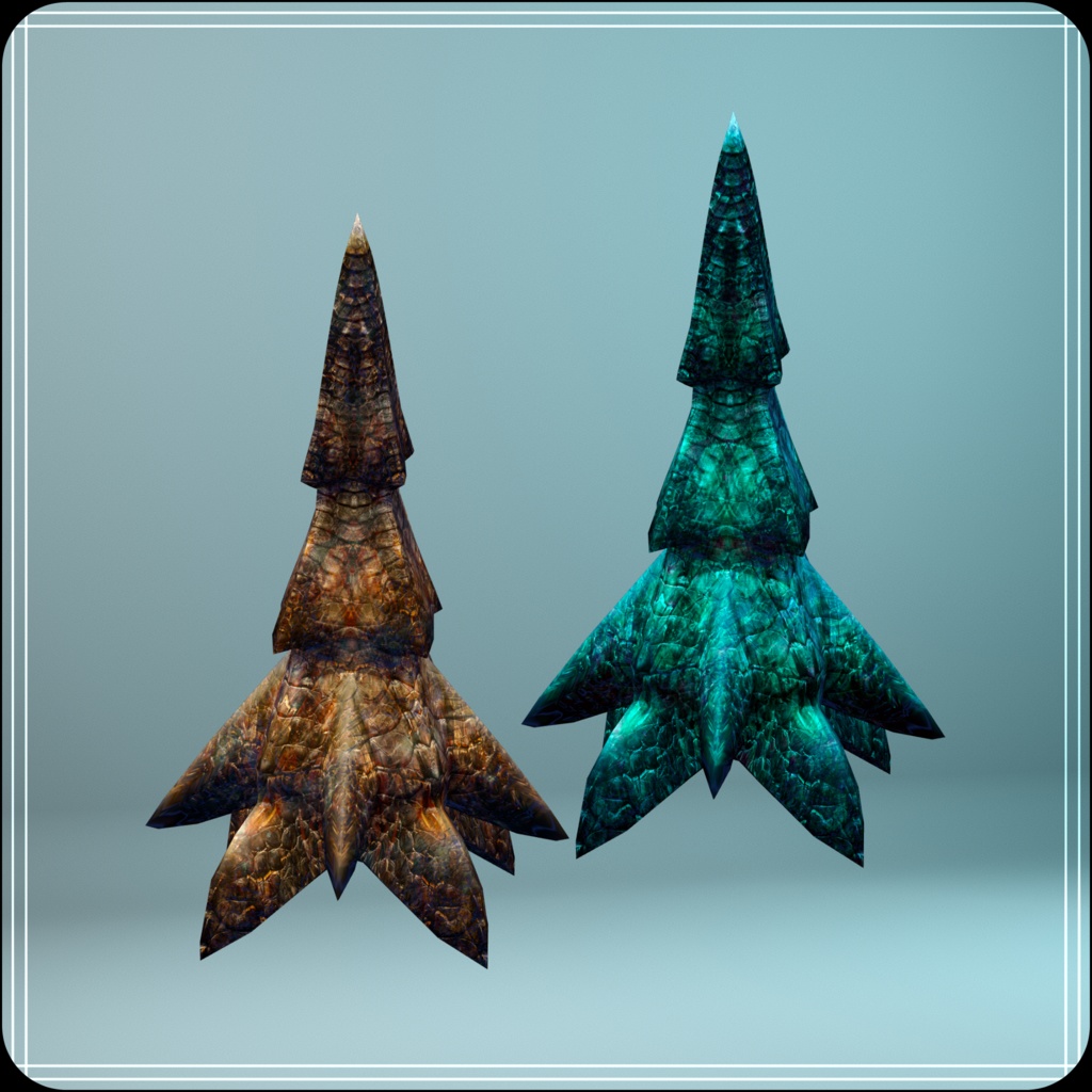 【DragonParts】DeepSeaDragonParts『白触-WhiteTentacle-』【3Dモデル衣装・装飾品】