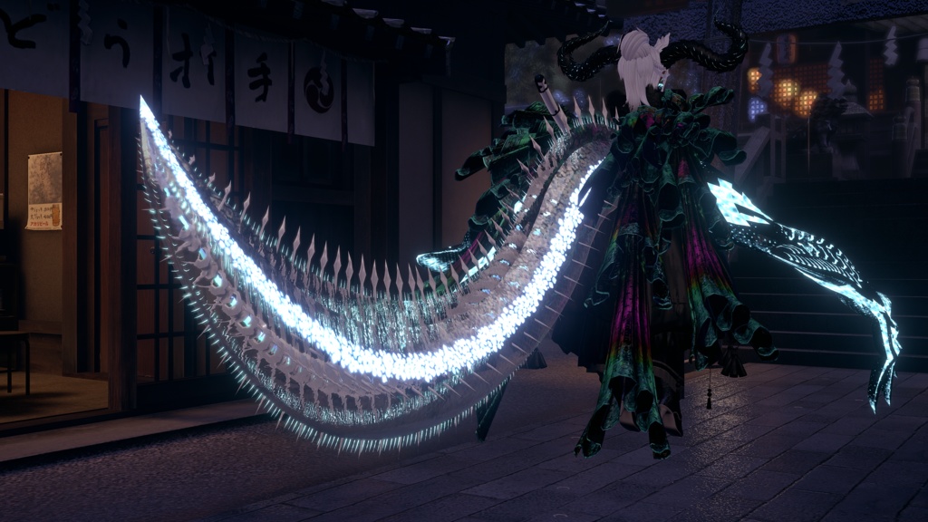 【DragonTailシリーズ】DragonTail_02_K プラスト・レプトケファルス【3Dモデル衣装・装飾品】