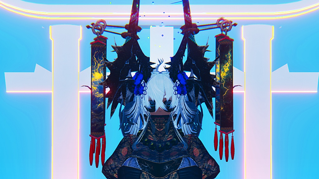 【DragonHornシリーズ】HornFlag【3Dモデル衣装・装飾品】